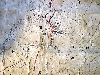 北海道鉄道函樽線敷設計画地図