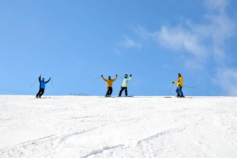 Spring skiing in April and May