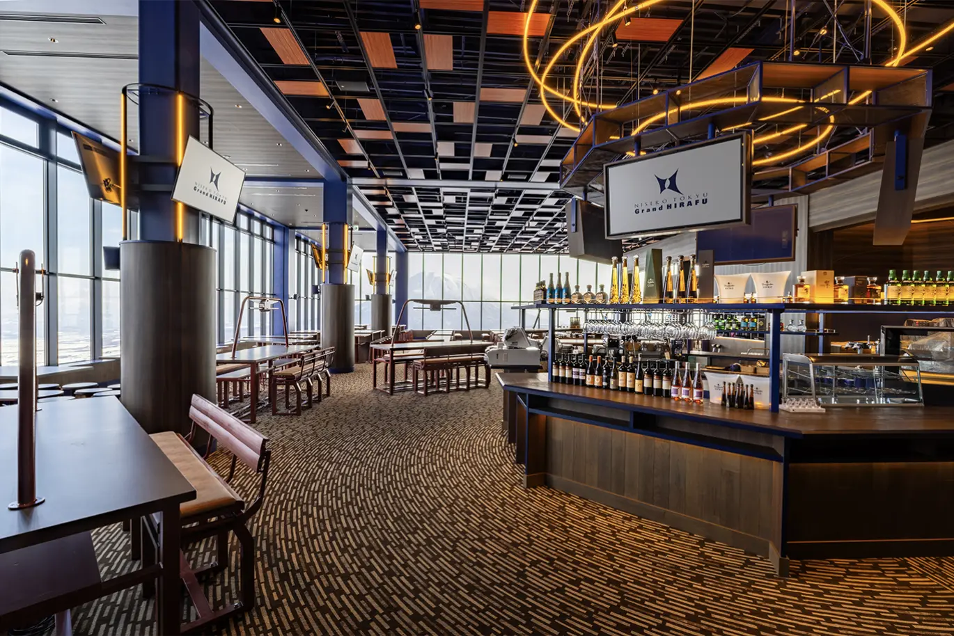 Luxury ski-in/ski-out dining with breathtaking views