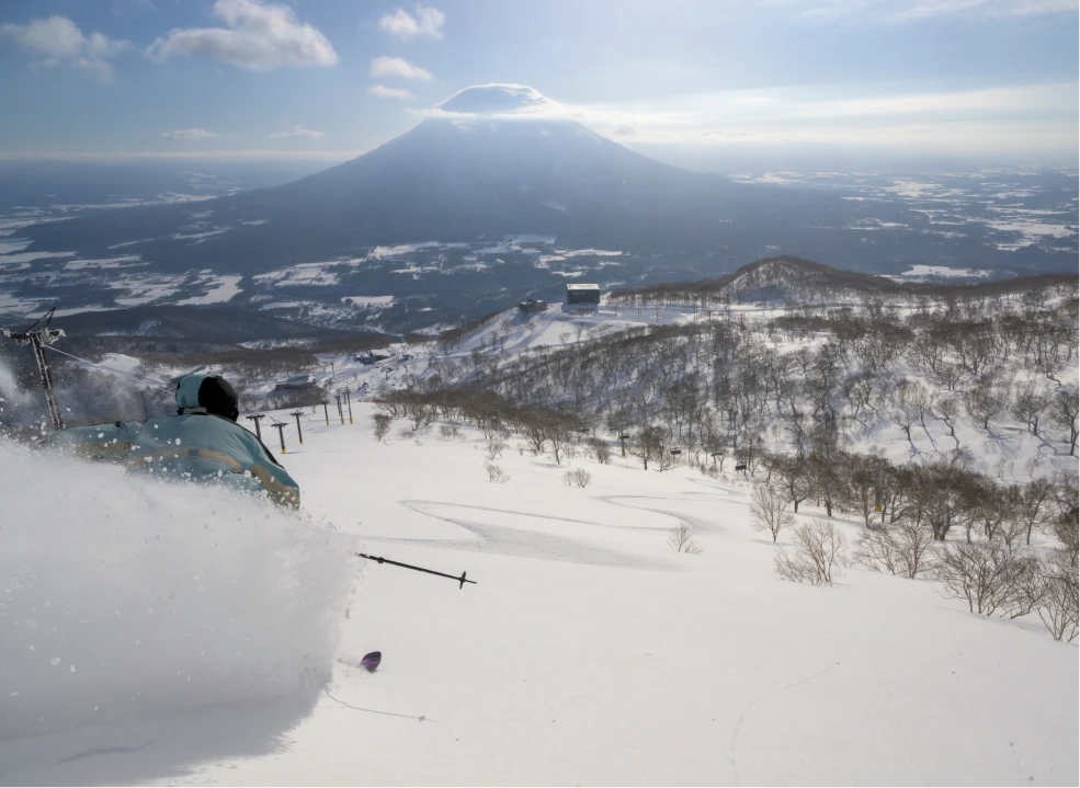 羊蹄山を望む景色
