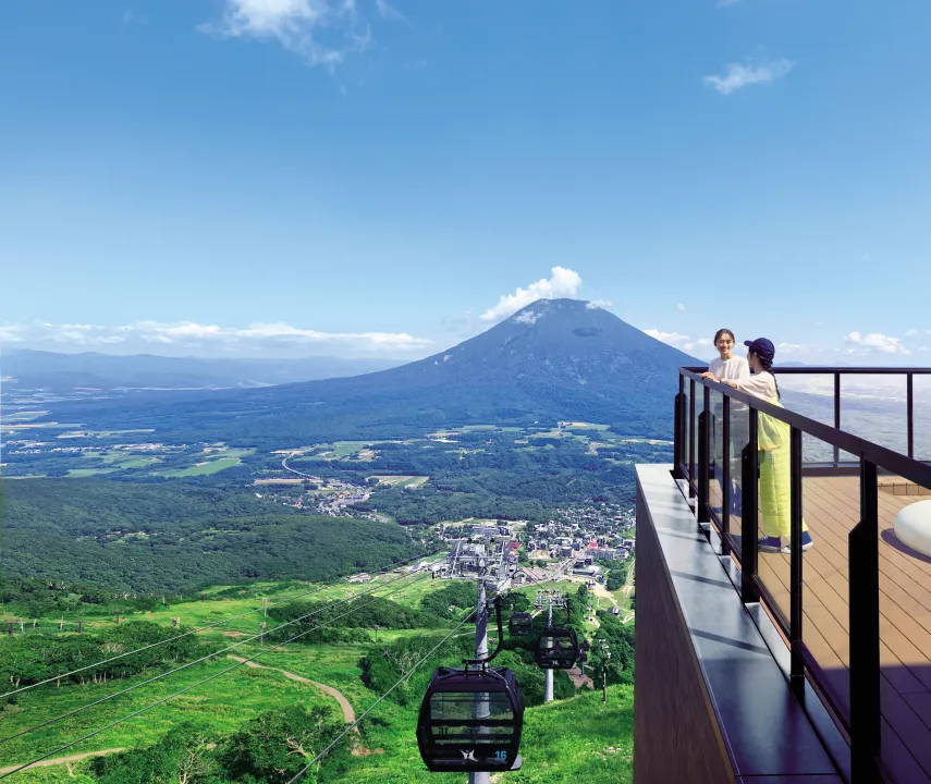 圧倒的な景観の羊蹄山